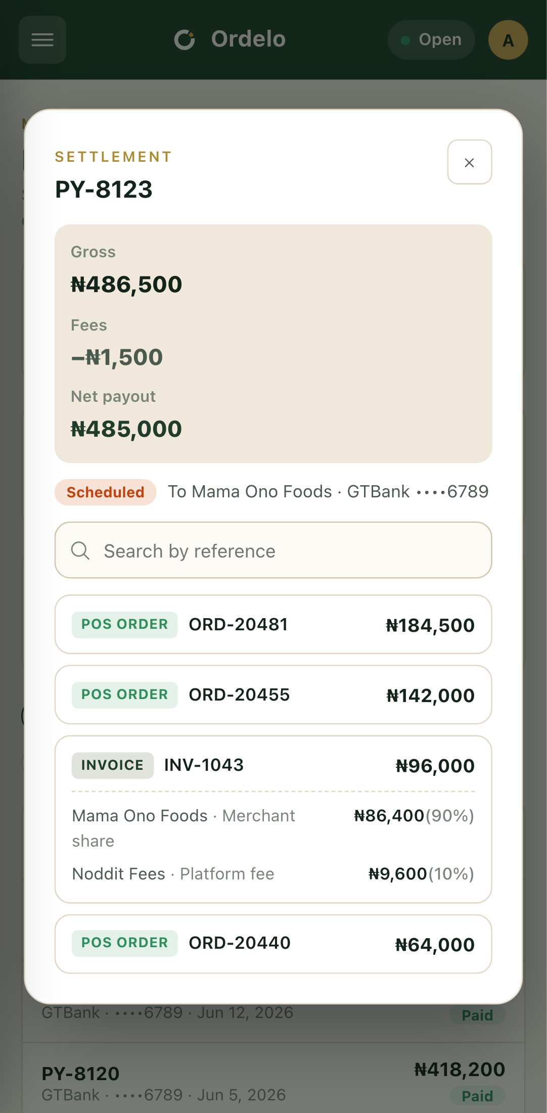 A settlement breakdown